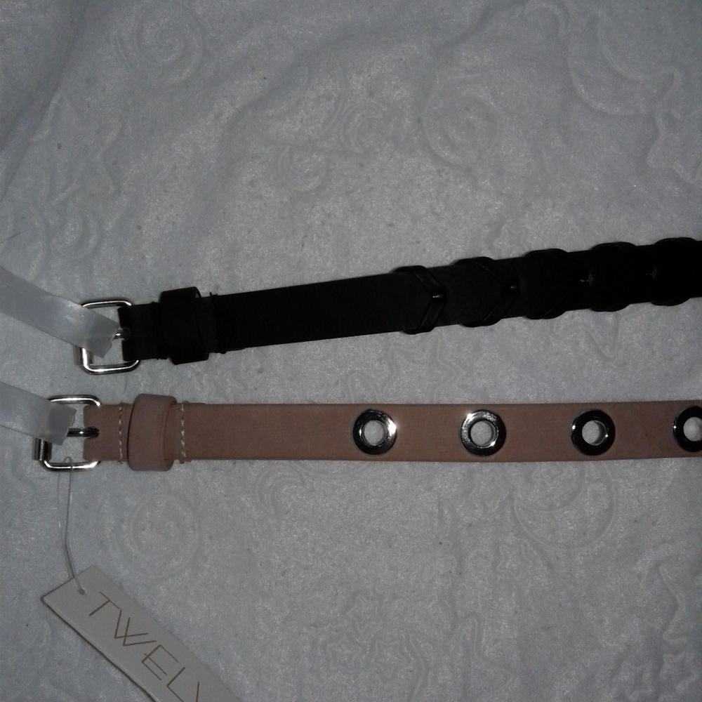 Black belt and tan belt 2 pack